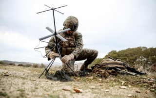 Communications Satellite Being Setup