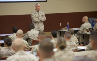 Commandant Speaking at TBS