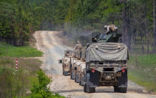 Logistics Regiment carrying out a training exercise